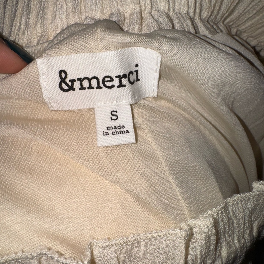 &Merci Kathleen Boho Tired Shoulder Ties Elegant Cream Maxi Dress - Picture 12 of 12